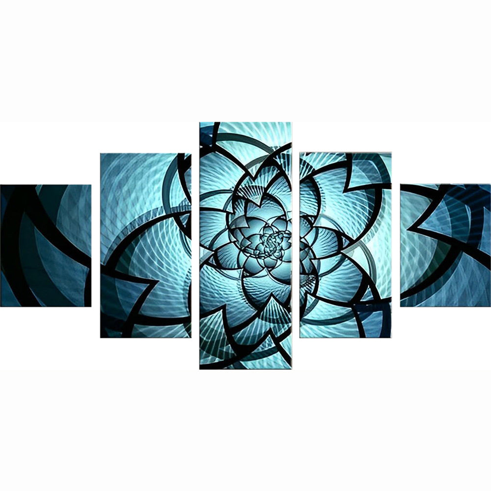 Futuristische Radiale Kunst in Volle Glans 5 Platen Diamond Painting