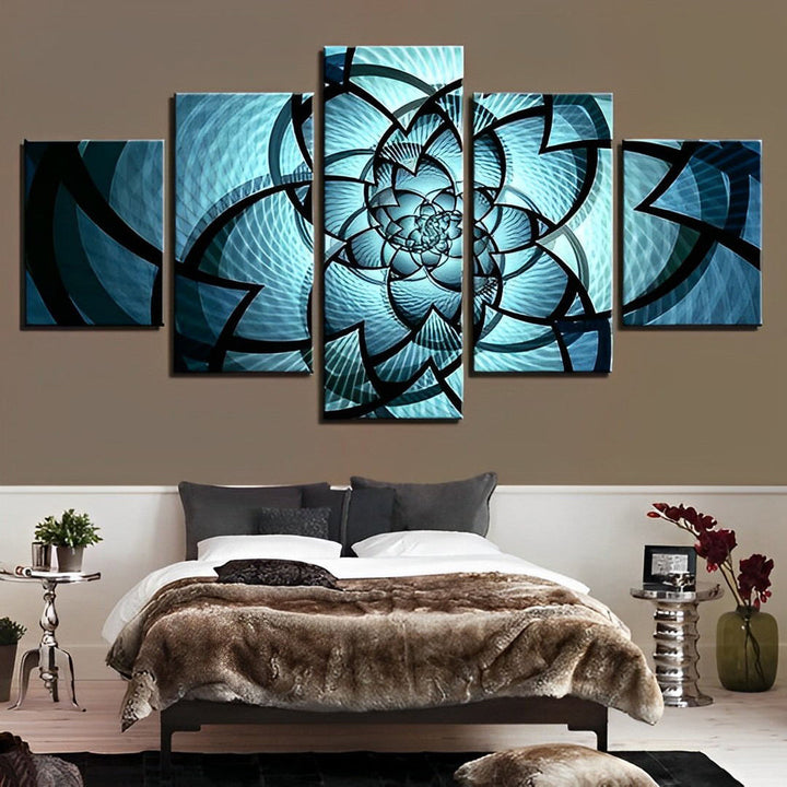 Futuristische Radiale Kunst in Volle Glans 5 Platen Diamond Painting