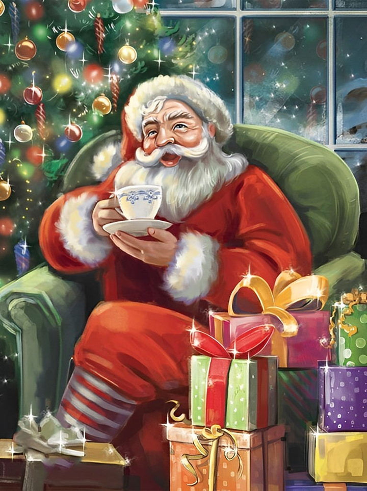 Genietend bij de Boom Diamond Painting