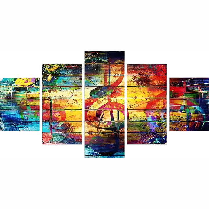 Gevarieerde Muziekverfijning 5 Platen Diamond Painting
