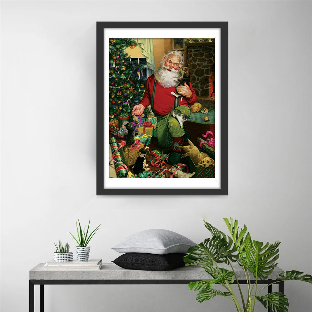 Gezellige Kerstkuilen Diamond Painting