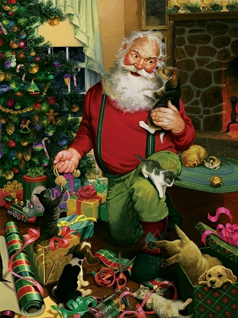 Gezellige Kerstkuilen Diamond Painting