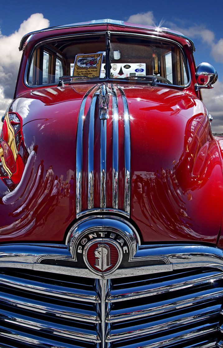 Glimmende Rode Oldtimer Diamond Painting