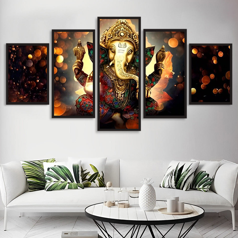 Goddelijke Olifantengod 5 Platen Diamond Painting