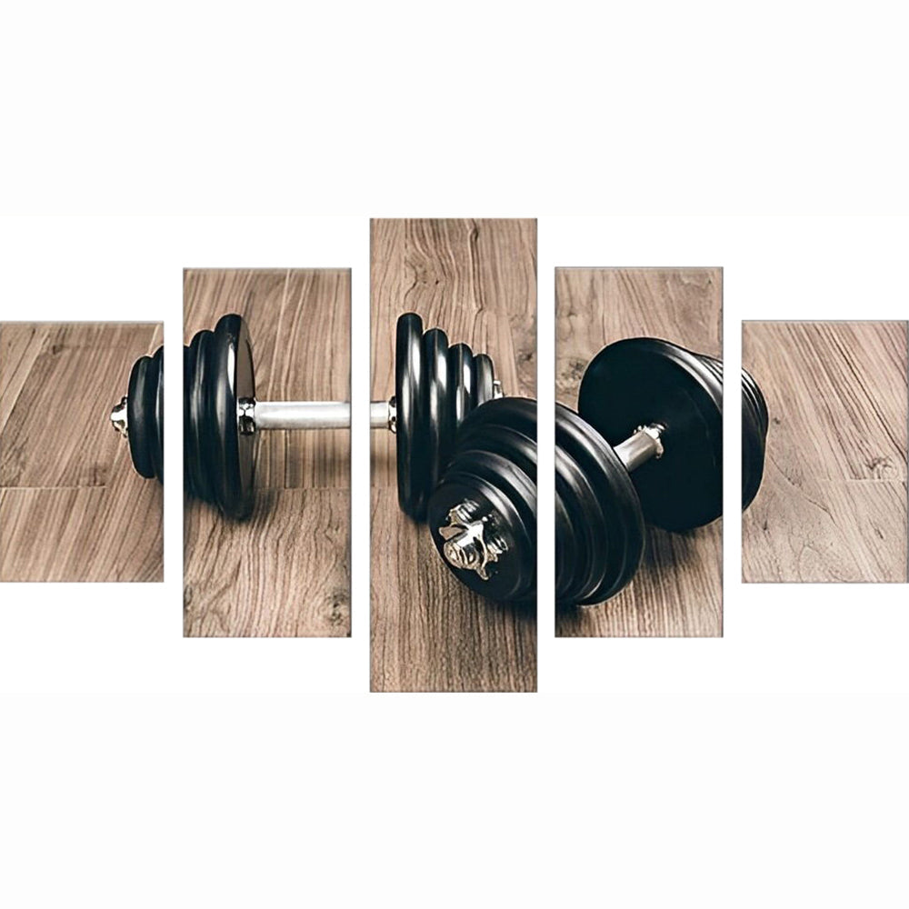 Halters in Houten Decor 5 Platen Diamond Painting