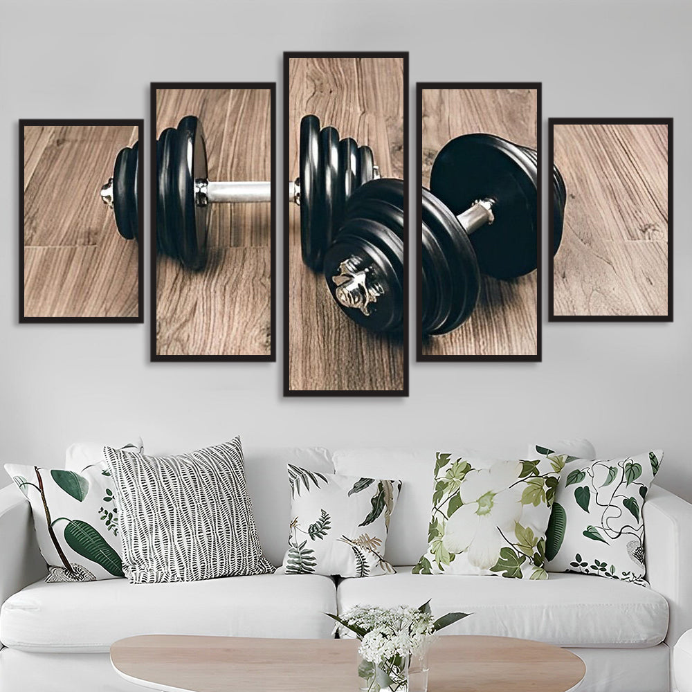 Halters in Houten Decor 5 Platen Diamond Painting