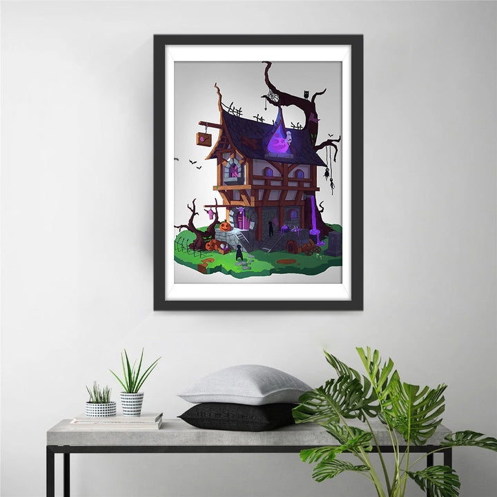 Heksennest met Gloeiende Geesten Diamond Painting