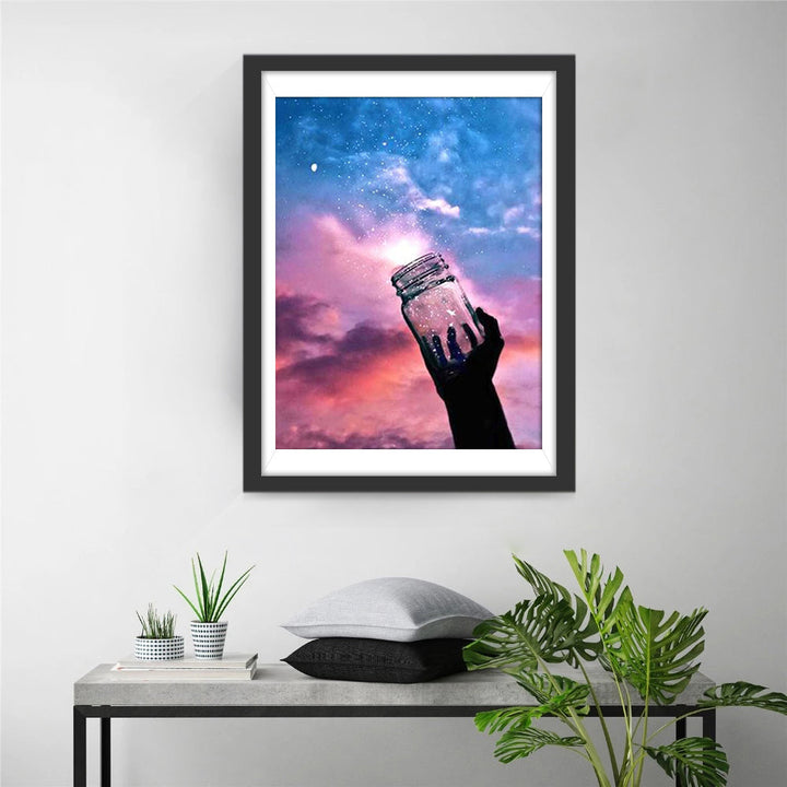 Hemelse Schoonheid in een Pot Diamond Painting