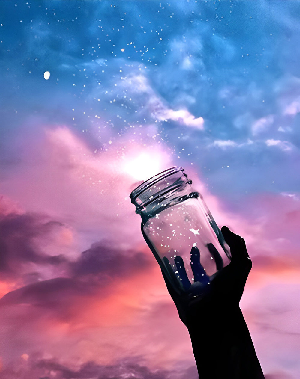 Hemelse Schoonheid in een Pot Diamond Painting