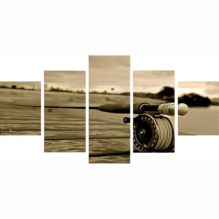 Hengelspoel in Beeld Gebracht 5 Platen Diamond Painting