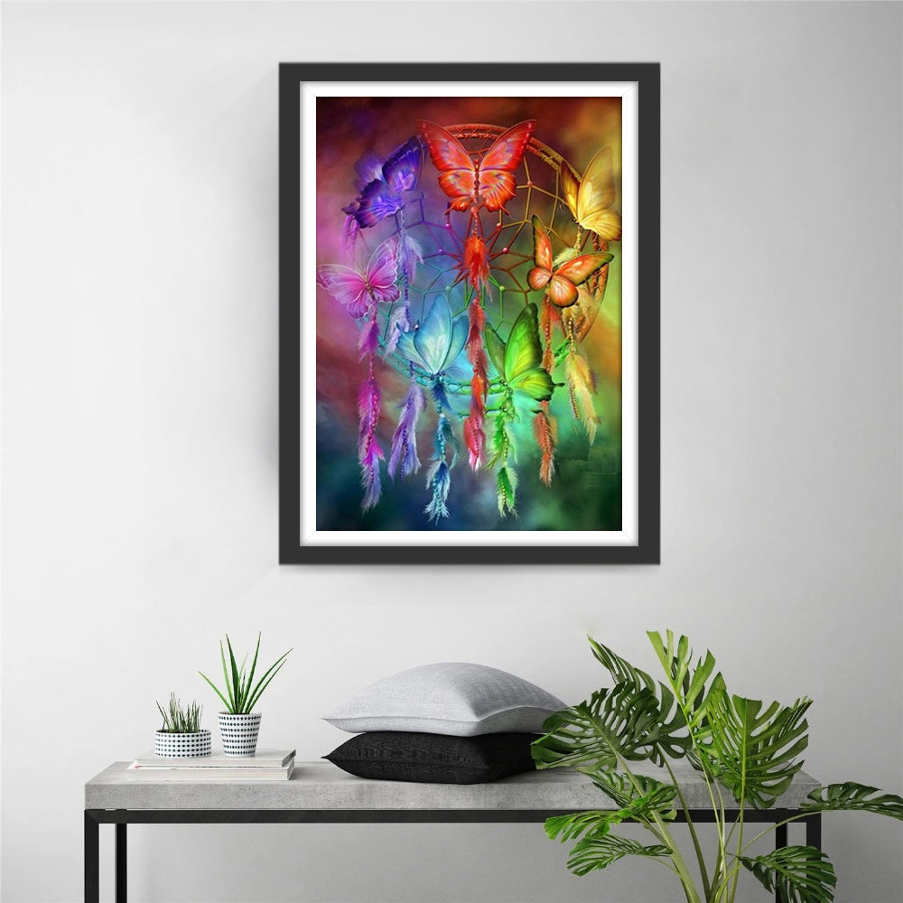 het Droomnet van Vlinders Diamond Painting