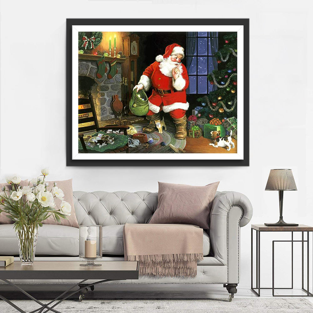 Het Huis van de Kerstman Diamond Painting