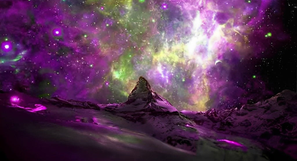 Het Mysterieuze en Fantasierijke Sfeertje van Berg en Sterren Diamond Painting