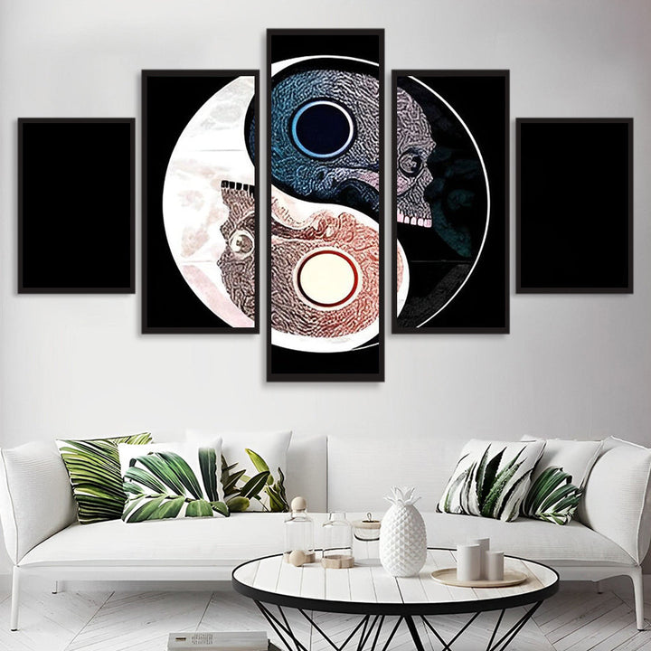 Het Symbool van Yin en Yang 5 Platen Diamond Painting
