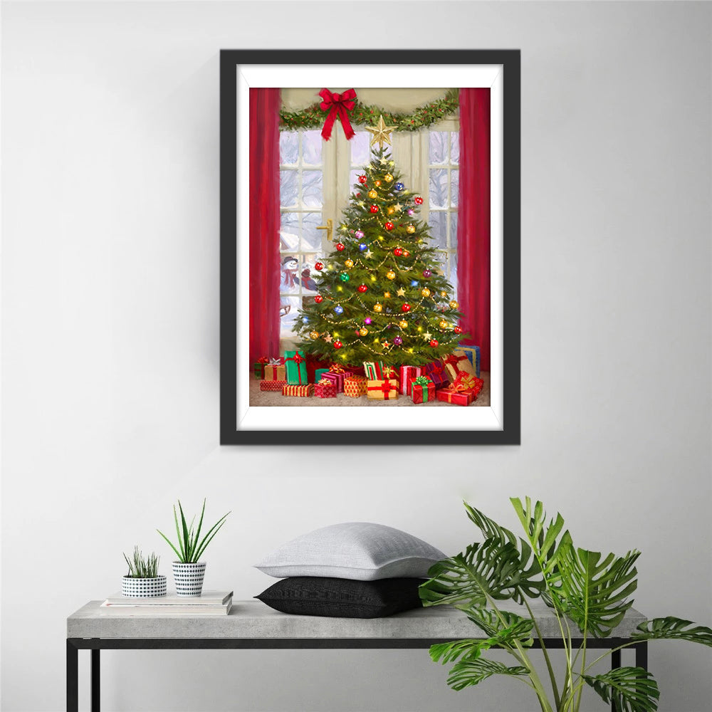 Huiselijke Kerstsfeer Diamond Painting
