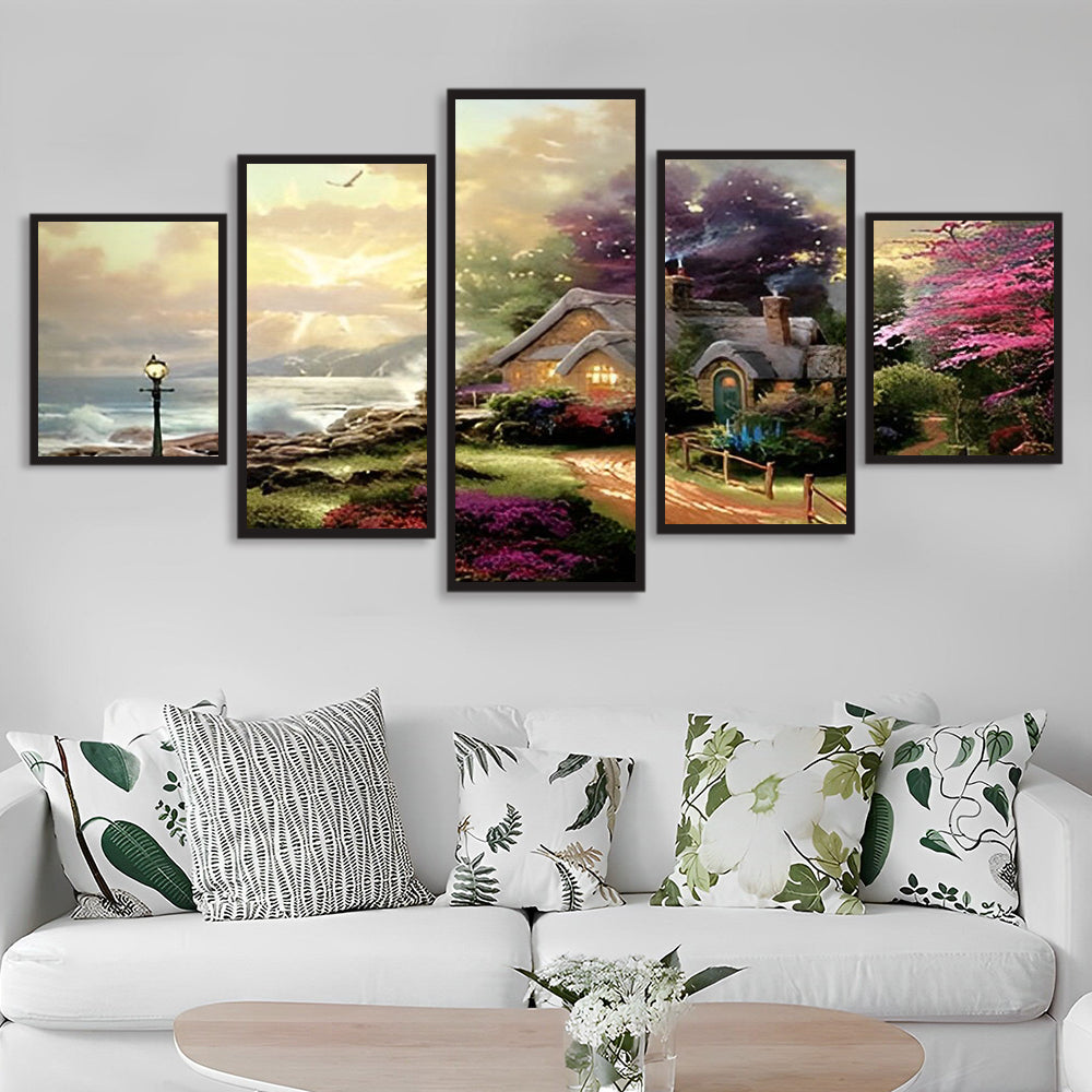 Idyllische Taferelen 5 Platen Diamond Painting