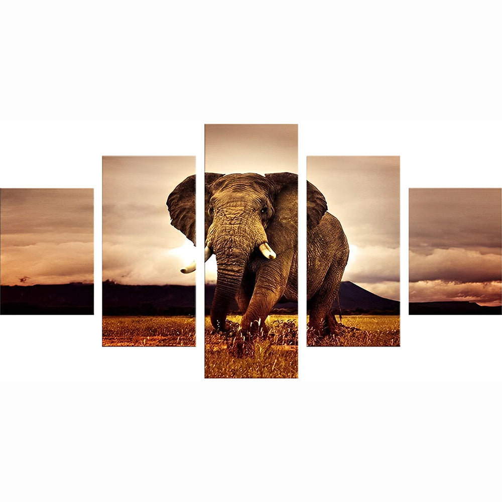 Imposante Olifant 5 Platen Diamond Painting
