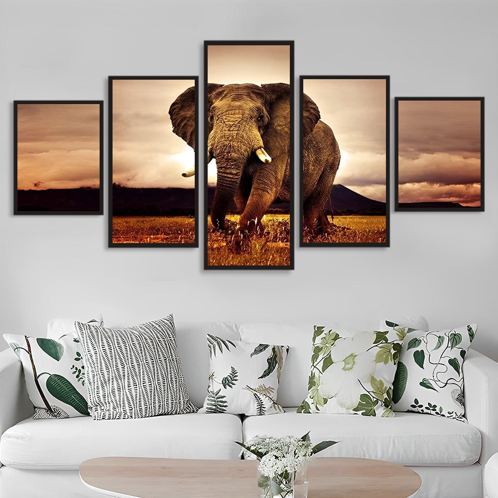 Imposante Olifant 5 Platen Diamond Painting