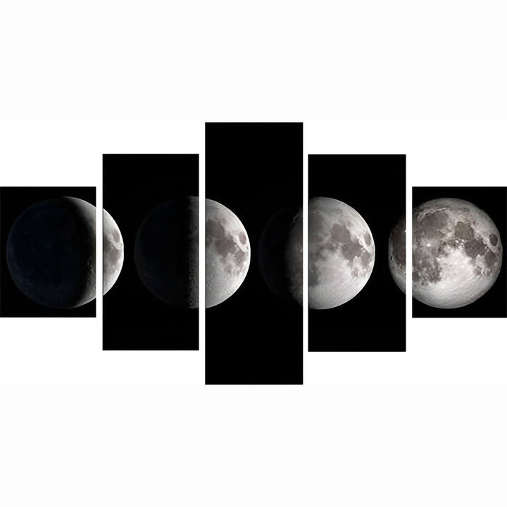Kalme Verbeelding van Maanveranderingen 5 Platen Diamond Painting
