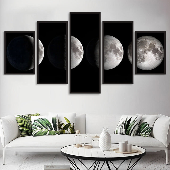 Kalme Verbeelding van Maanveranderingen 5 Platen Diamond Painting