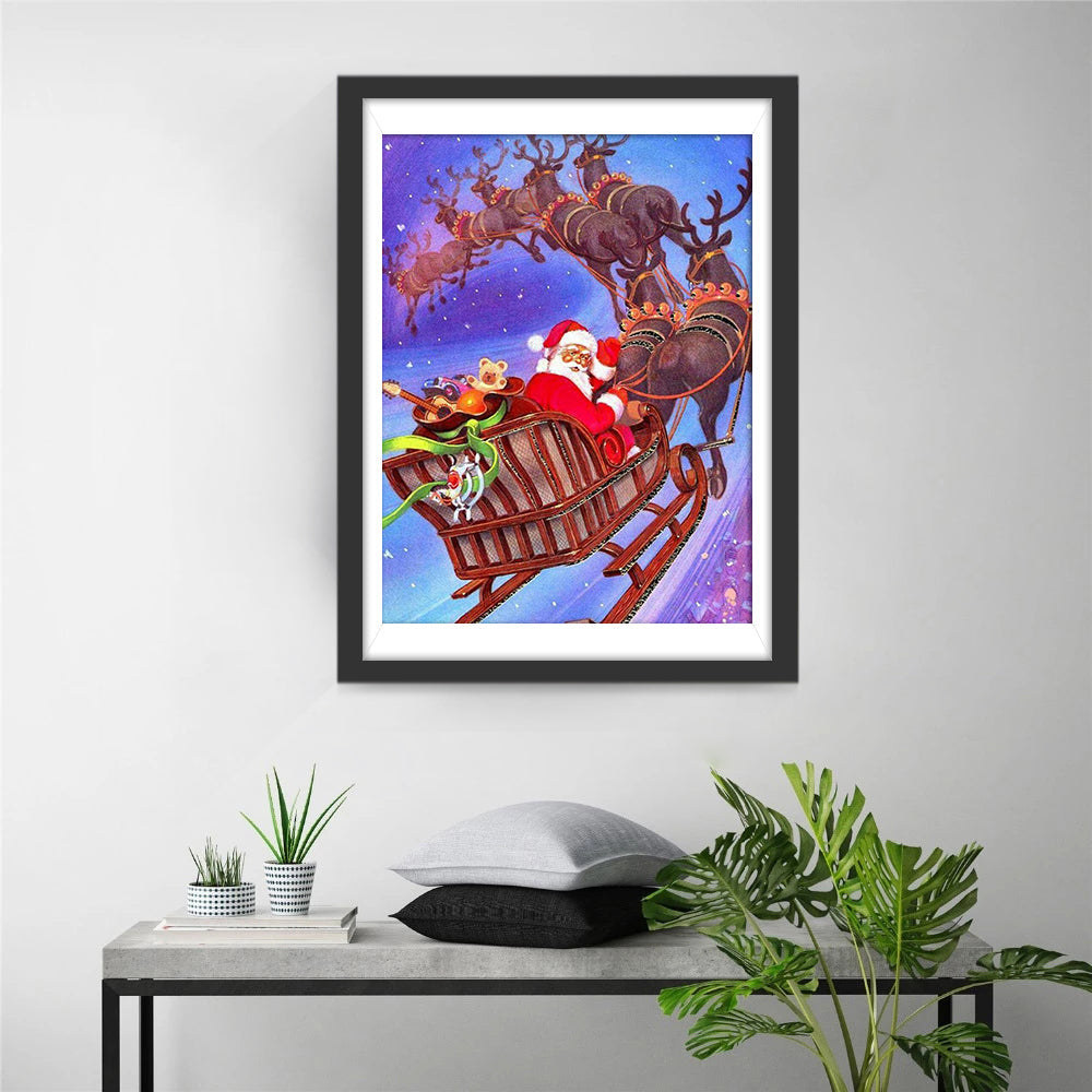 Kerstvlucht vol Plezier Diamond Painting