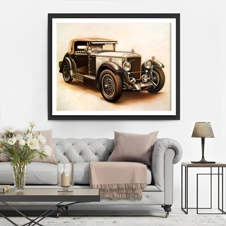 Klassiek Nostalgisch Autobeeld Diamond Painting