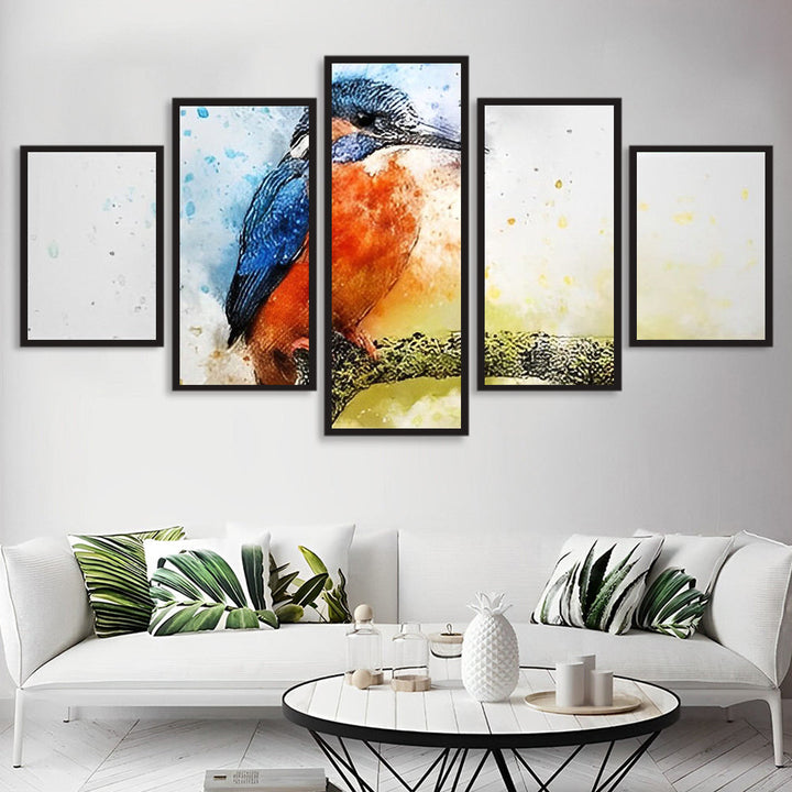 Kleurrijke Vlucht van de IJsvogel 5 Platen Diamond Painting