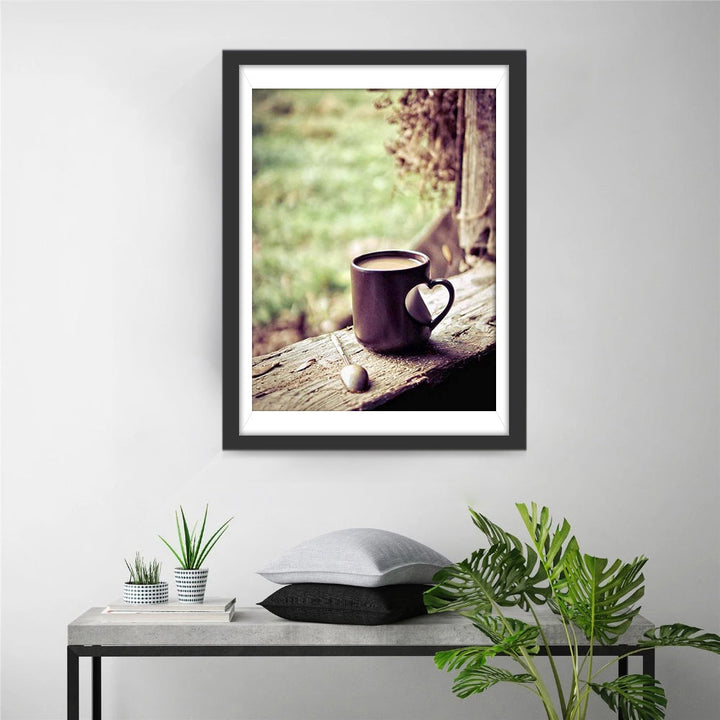 Koffie bij het Raam Diamond Painting