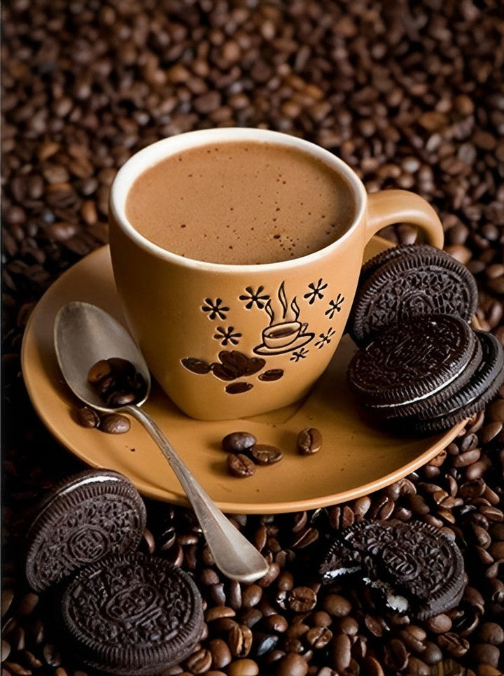 Koffie en Dessert Diamond Painting