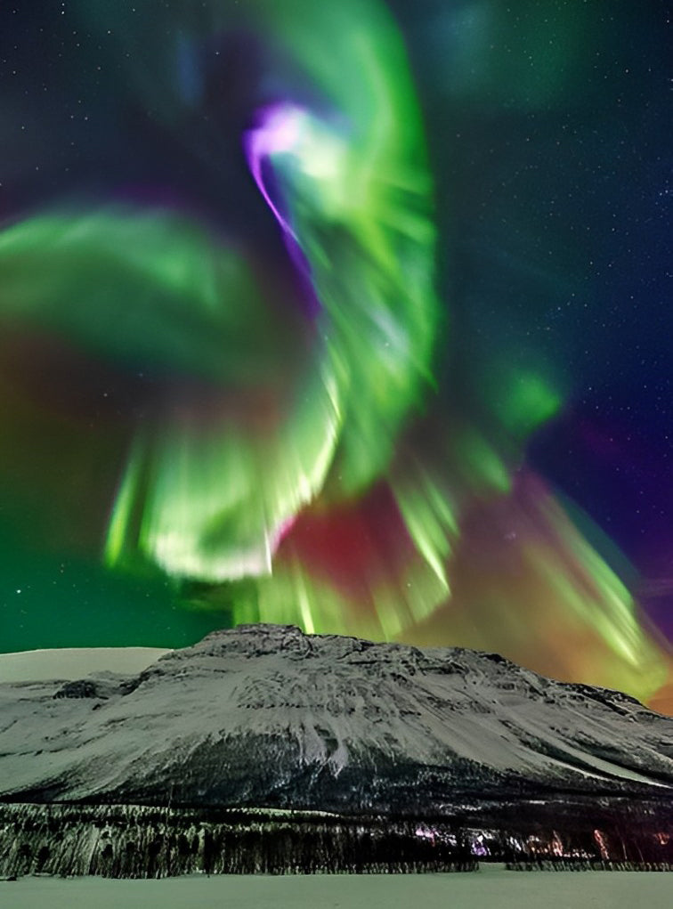 Lichtwervelend Tafereel Diamond Painting