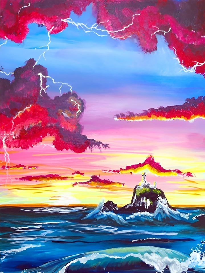 Magisch Kusttafereel Diamond Painting