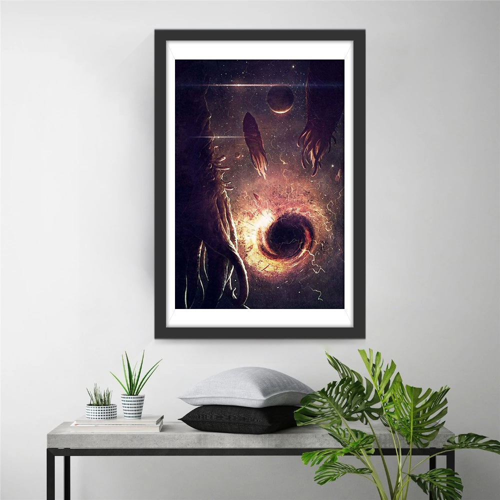 Mysterieus Zwart Gat Diamond Painting