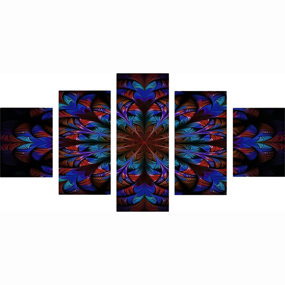 Mysterieuze Radiale Structuur in Verwarring 5 Platen Diamond Painting