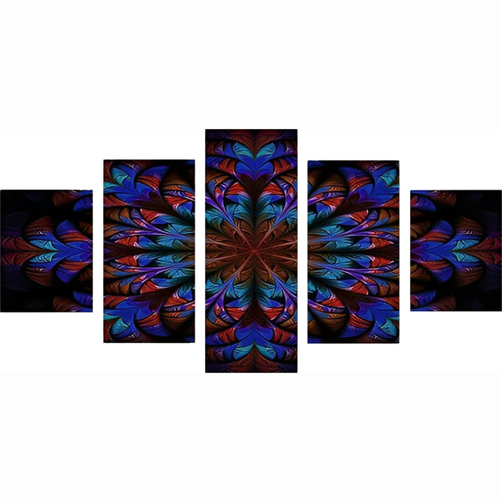 Mysterieuze Radiale Structuur in Verwarring 5 Platen Diamond Painting