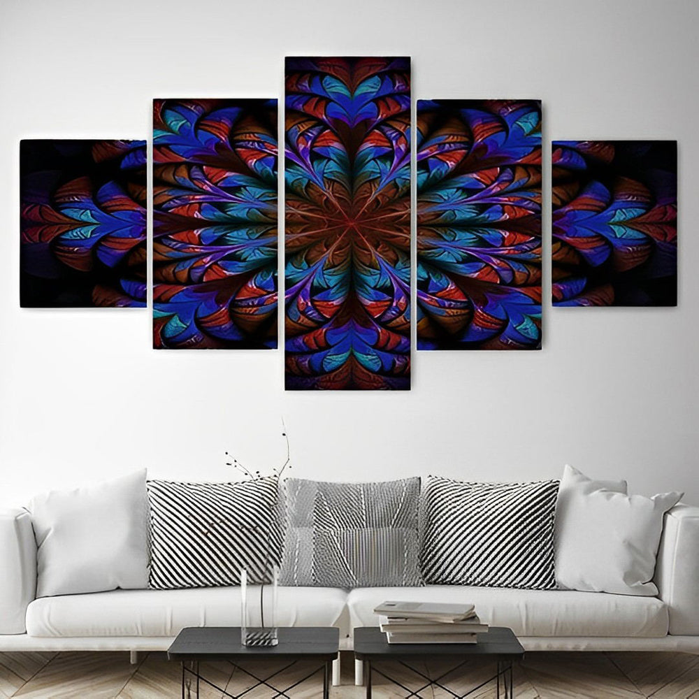 Mysterieuze Radiale Structuur in Verwarring 5 Platen Diamond Painting