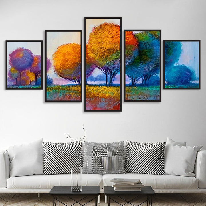 Natuurlijk Harmonieuze Bomenbeelden 5 Platen Diamond Painting