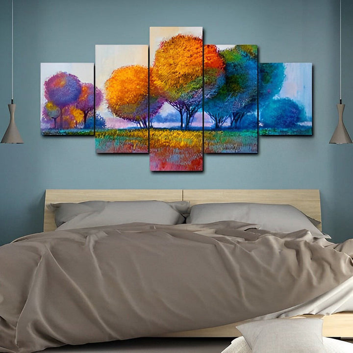 Natuurlijk Harmonieuze Bomenbeelden 5 Platen Diamond Painting