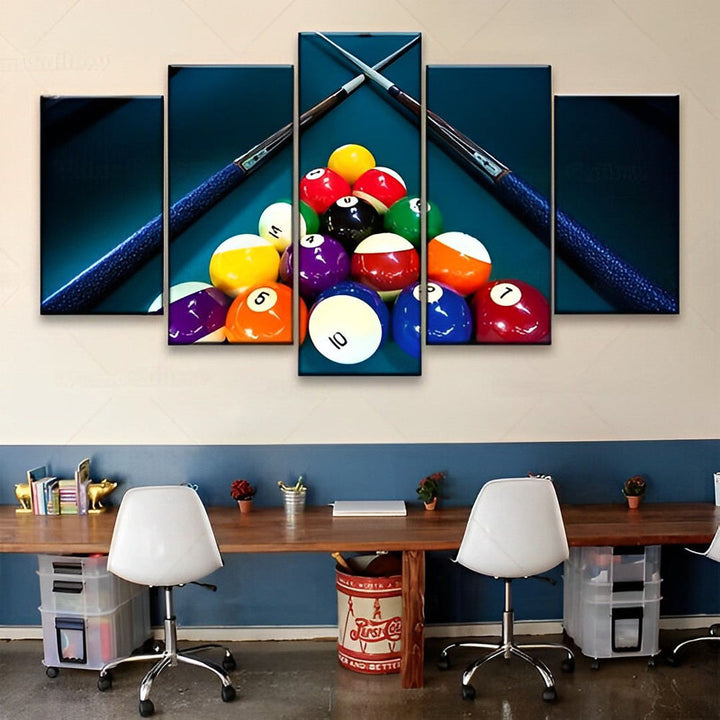 Poolballen en -keuen 5 Platen Diamond Painting