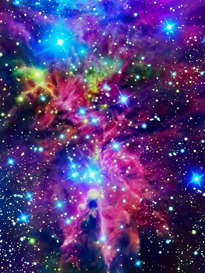 Prachtige Kleurenexplosie in de Ruimte Diamond Painting