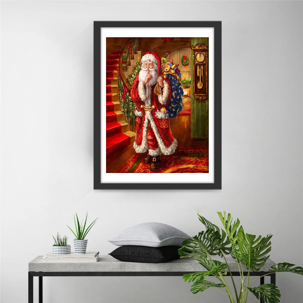 Rode Kerstman met Sack bij Trap Diamond Painting