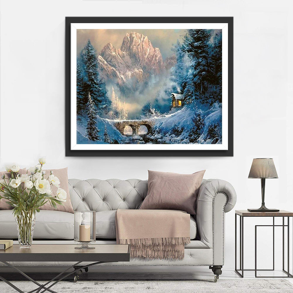 Rustige Wintersfeer Diamond Painting