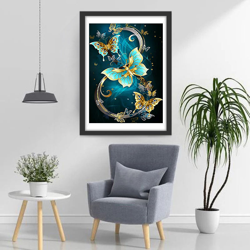 Satijn en Vlinders Diamond Painting