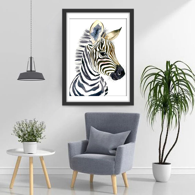 Schattig Jonge Zebra Diamond Painting