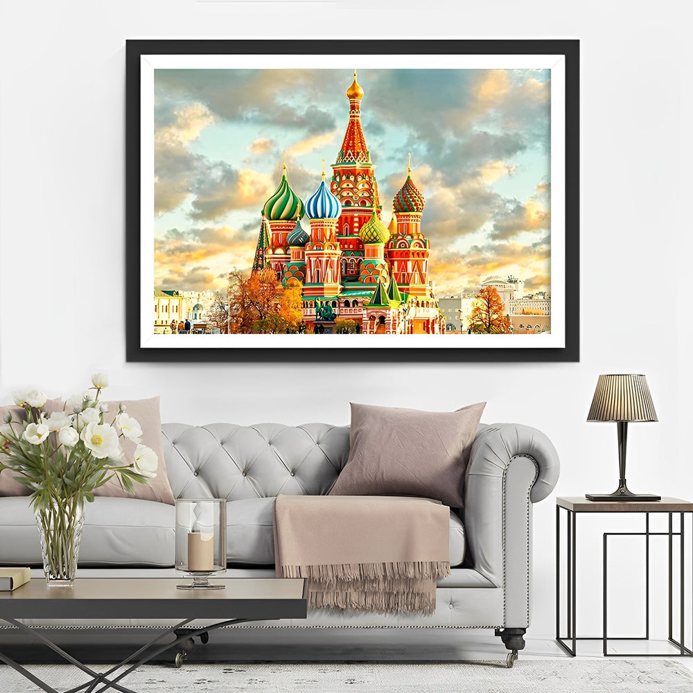 Schitterend Kleurrijk Gebouw Diamond Painting