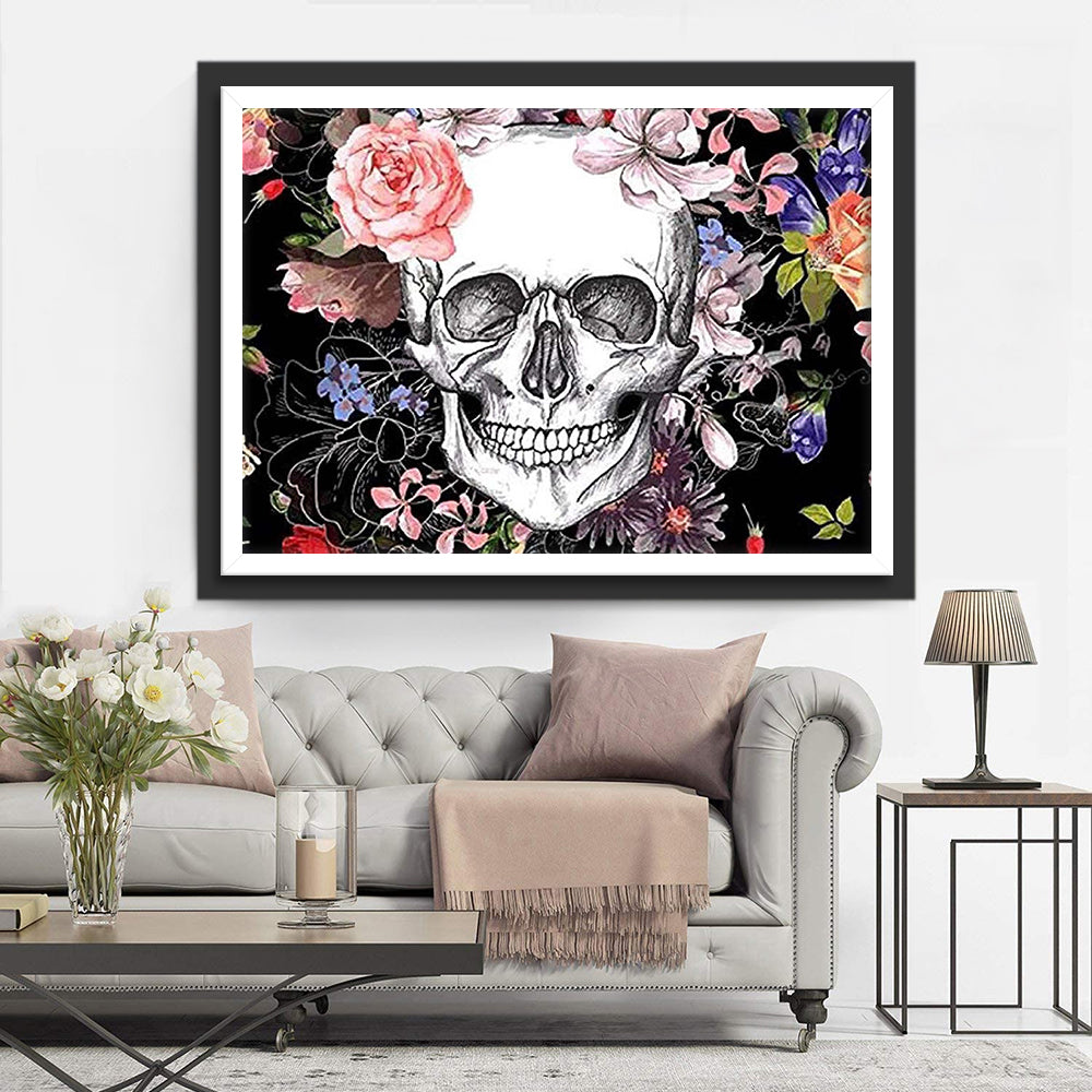 Sfeer van Fantasiebloemen Diamond Painting