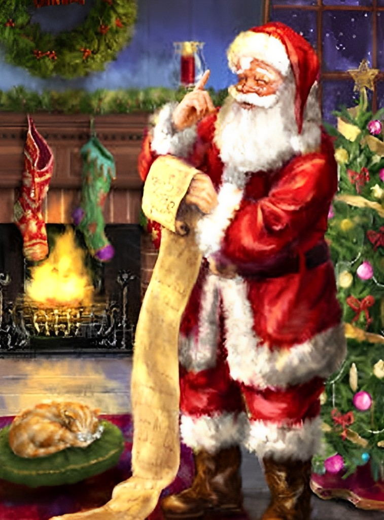 Sinterklaas met Geschenkenlijst Diamond Painting