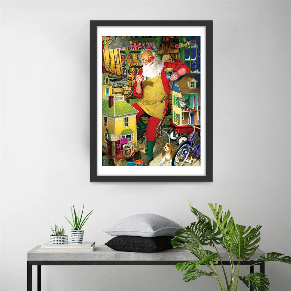 Sinterklaas' Speelgoedatelier Diamond Painting