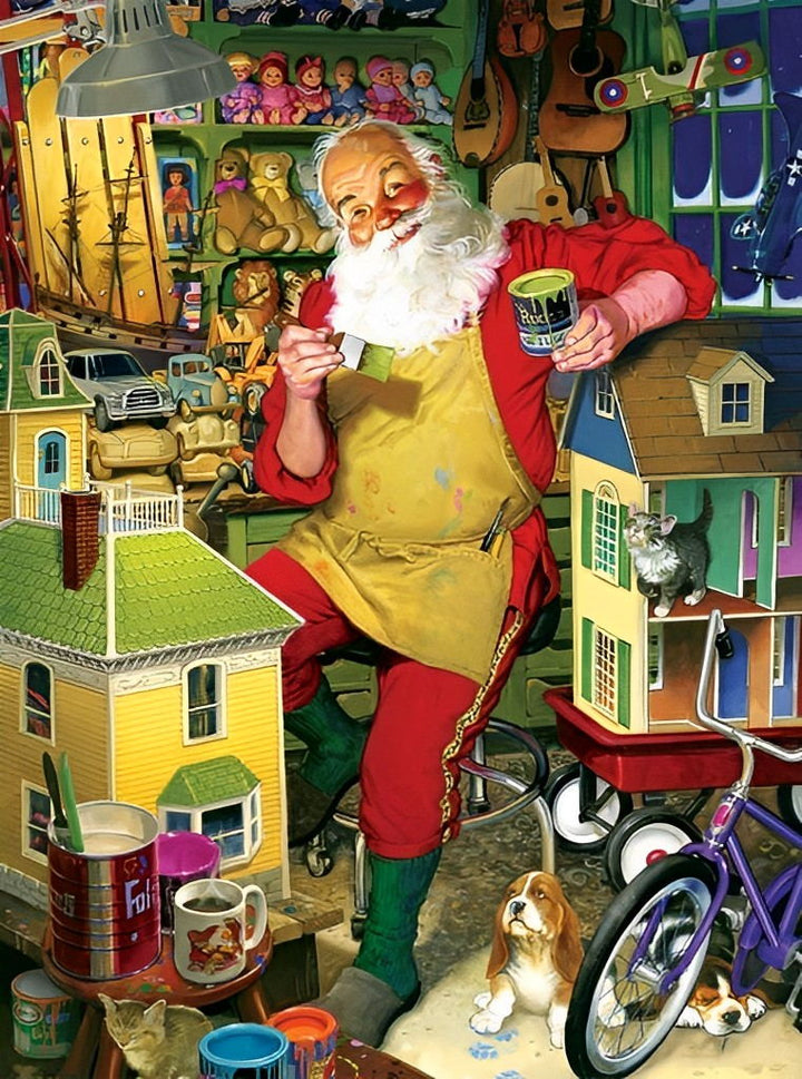 Sinterklaas' Speelgoedatelier Diamond Painting