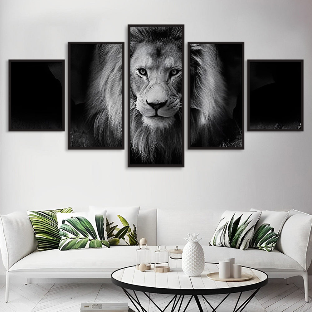 Statige Koning der Dieren 5 Platen Diamond Painting