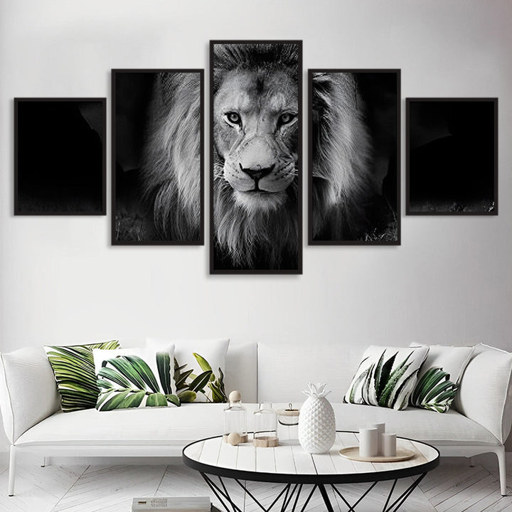 Statige Koning der Dieren 5 Platen Diamond Painting